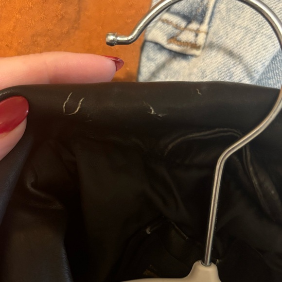 Billabong Motorcycle Black Leather Jacket size Large - Picture 6 of 10